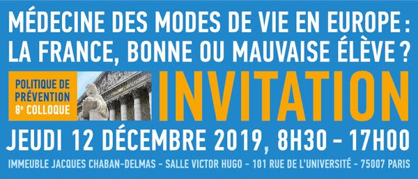 8ème colloque de la série Politique de Prévention | 26 Mars 2020 | Paris