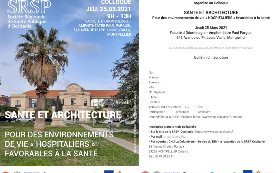 SANTE et ARCHITECTURE | 25 Mars 2021 | Montpellier & Webinaire
