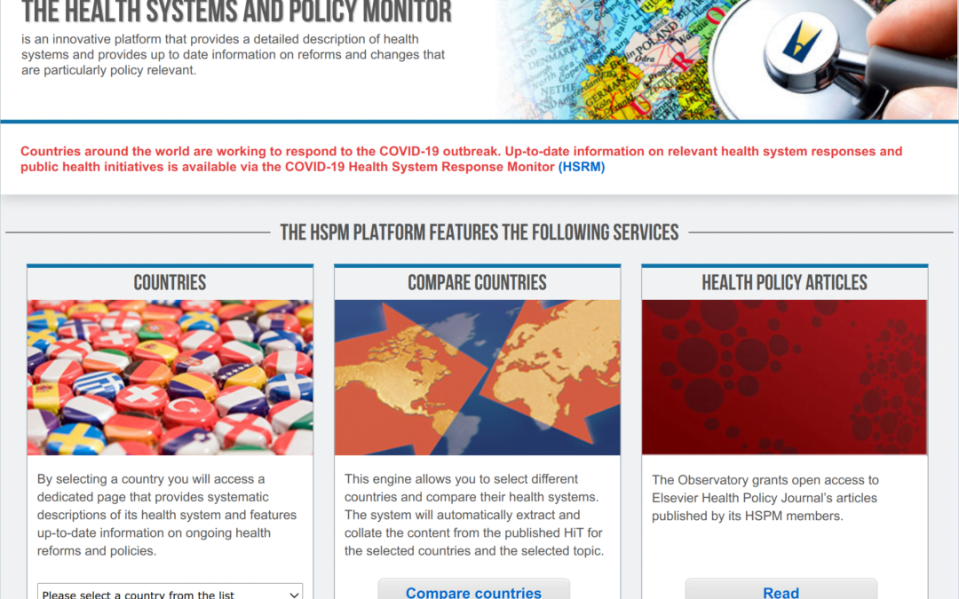 The Health Systems and Policy Monitor