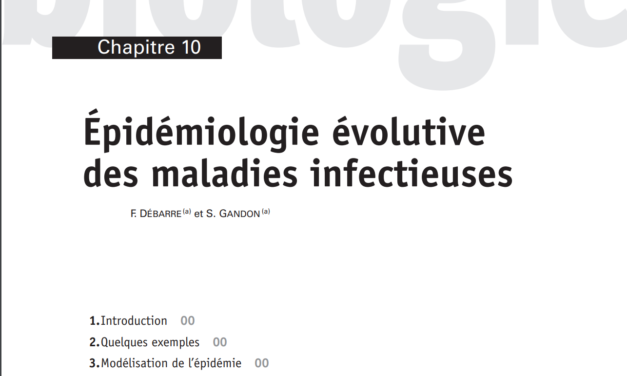 Epidémiologie évolutive des maladies infectieuses (modèle SIR)