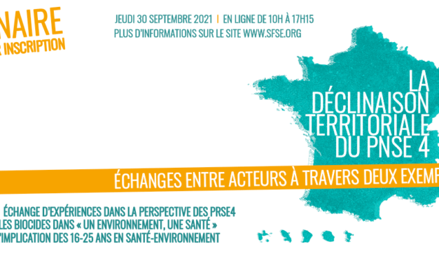 La déclinaison territoriale du PNSE4  |  30 Septembre 2021  |  Webinaire