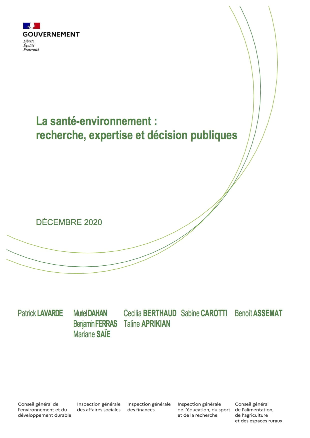 La santé-environnement : recherche, expertise et décision publiques