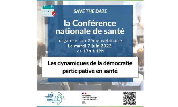 Webinaire CNS | « Les dynamiques de la démocratie participative en santé » | 7 Juin 2022