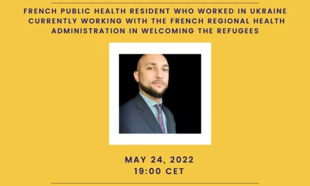 EuroTuesday Agenda  |  French-Ukrainian Public Health resident Dimitri Thellier  |  24 May 2022