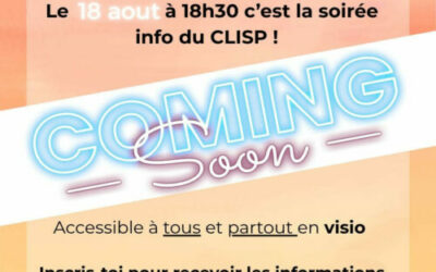 Soirée Infos Nationale en distanciel – 18 Août 2026