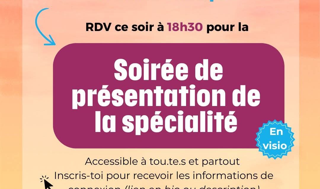 Soirée Infos Nationale en distanciel – 18 Août 2026
