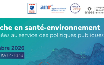 Journée recherche en santé-environnement ADEME, ANR et Anses – 25 novembre 2026